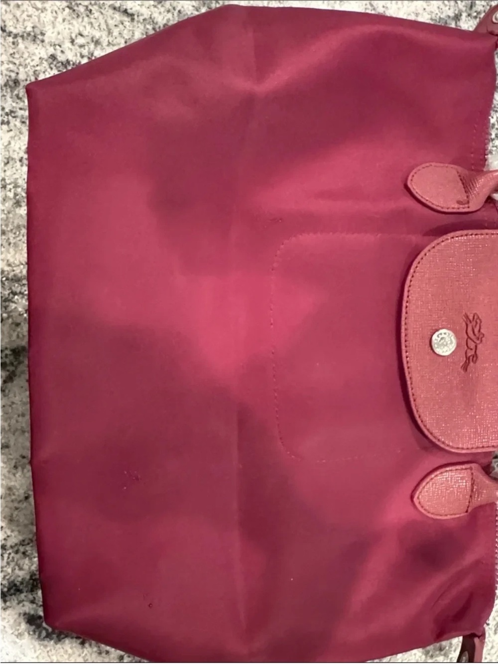 Longchamp Classic Foldable Tote Bag in Deep Wine- medium new - Picture 5 of 7